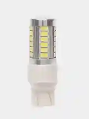 Автомобильная светодиодная LED лампа T20 W21/5W для габаритных огней, ДХО, 12в белый свет