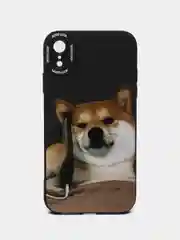 Угольный чехол для iPhone (Айфон) 11, 12, 13, 14, 15, Pro Max, 7, 8, Plus, X, XS, XR, силиконовый