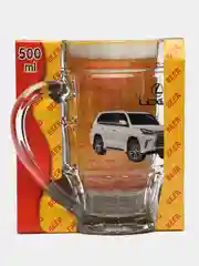 Белый кружка пивная Пинта "Авто", кружка для пива стекло 500 мл