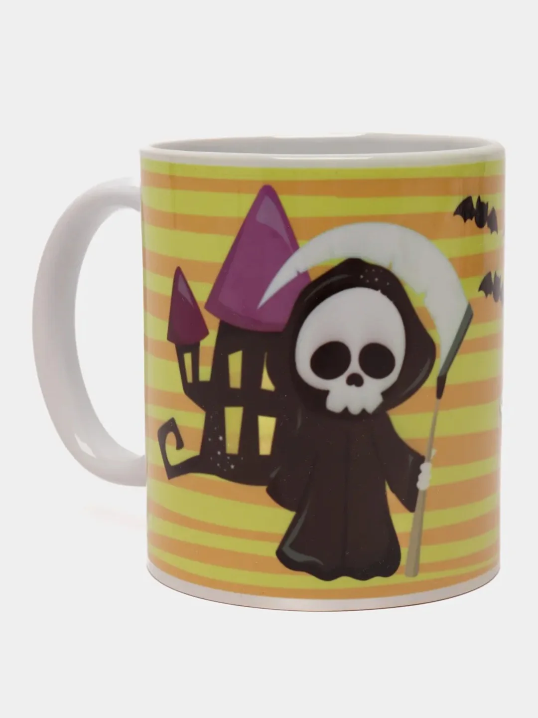 Бежевый меланж кружка "Haloween"