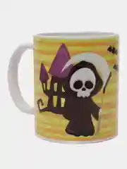 Бежевый меланж кружка "Haloween"