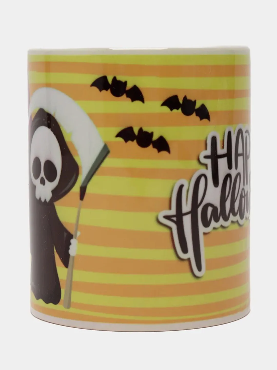 Бежевый меланж кружка "Haloween"
