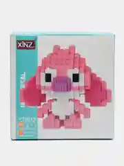 Кораллово-розовый конструктор 3д детский 3D, развивающая игрушка из мини-блоков,фигурка Куроми, Соник, Стич