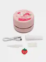 Розовый пылесос для клавиатуры и дома, настольный мини пылесос