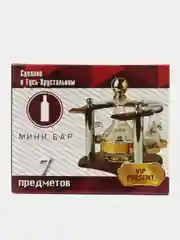 Серебряный минибар, набор рюмок и графин, 500 мл
