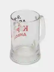 Прозрачный подарочный набор кружек для пива "Приколы", 2 шт 0,5л