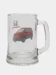 Алый подарочный набор кружек для пива "Автомобили", 2 шт 0,5л