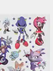Вишнёвый татуировка детская временная (переводная) Ежик Соник Sonic