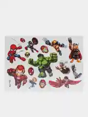 Татуировка детская временная (переводная) карикатура на супер героев Марвел Marvel