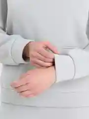 Серый спортивный костюм теплый с начесом оверсайз футер