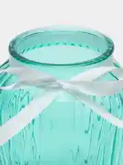 Бирюзовый ваза для цветов Луана-1, 20 см, настольная