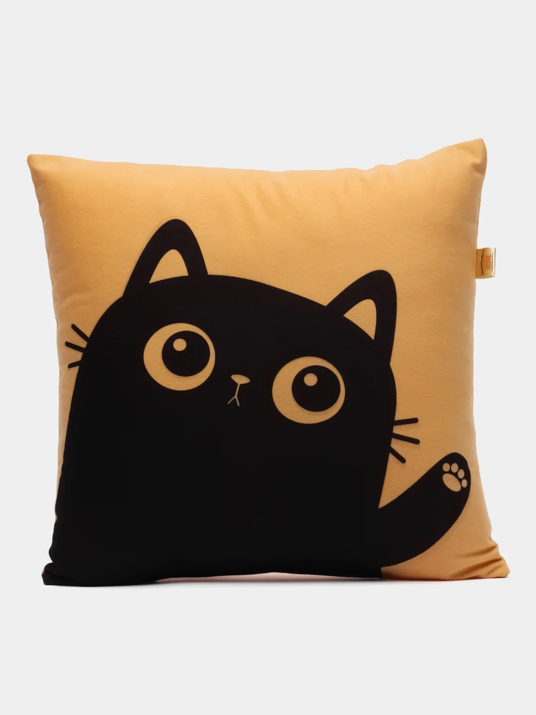 Желтый подушка декоративная MEOW SPIDER 35х35
