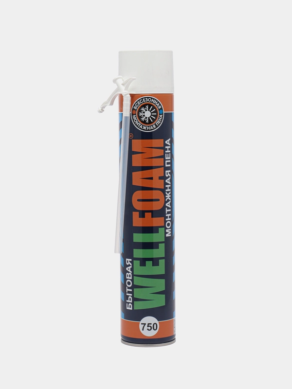 Пена монтажная бытовая всесезонная WELLFOAM 750 мл