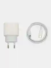Зарядное устройство для Iphone( айфон), PD20W,, адаптер type-c с кабелем Lightning 1 м