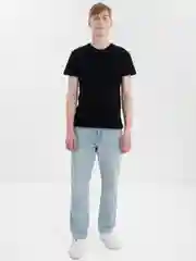 Черный футболка мужская SAMO, однотонная