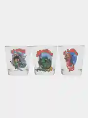 Синий подарочный набор: 3 стакана + 3 стопки