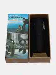 Черный зажигалка электронная, с фонарем и компасом, USB