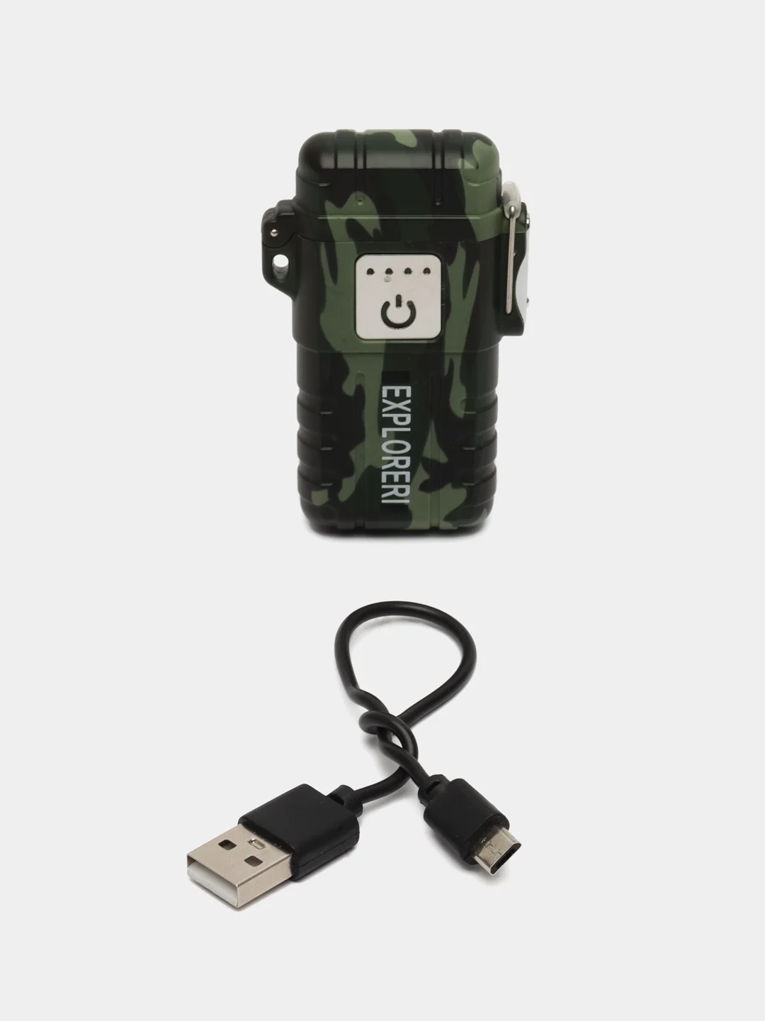 Зеленый сенсорная USB зажигалка, в подарочной коробке