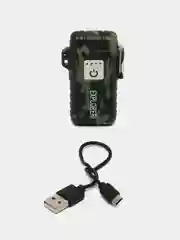 Зеленый сенсорная USB зажигалка, в подарочной коробке