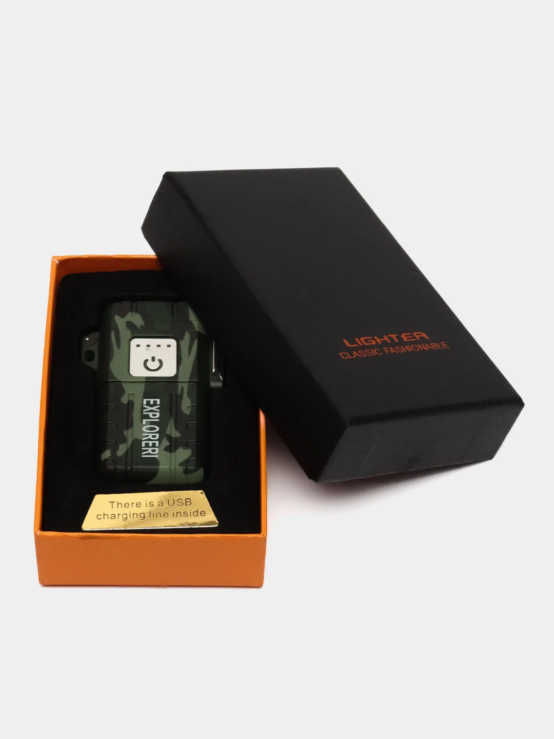 Сенсорная USB зажигалка, в подарочной коробке