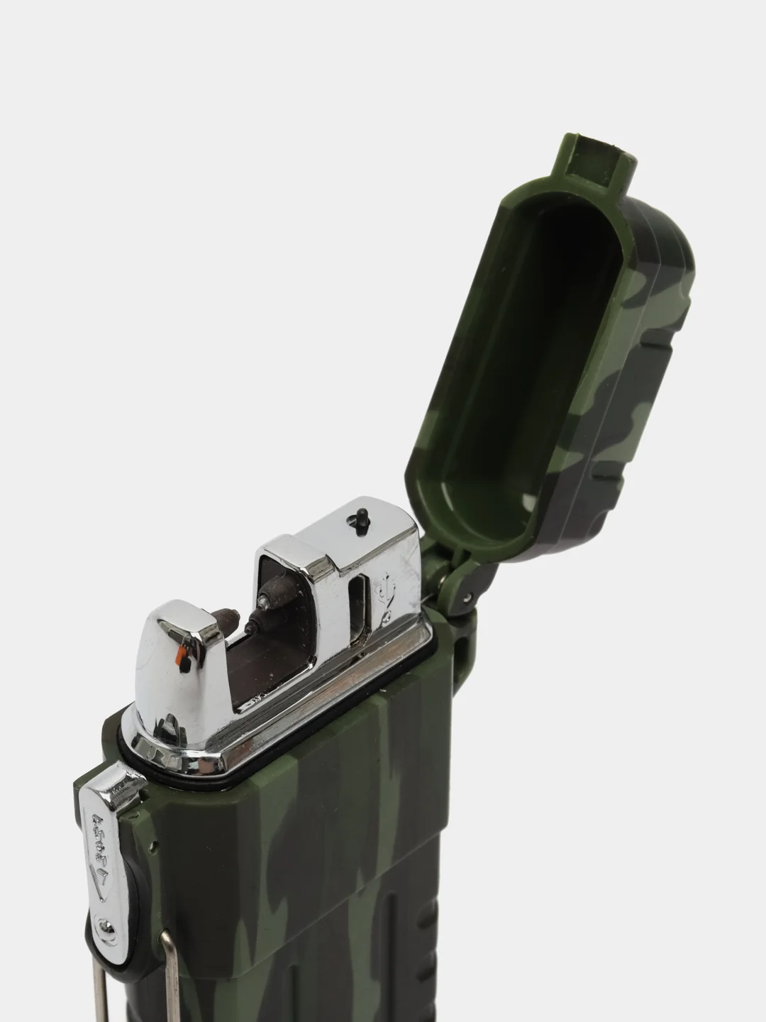 Зеленый сенсорная USB зажигалка, в подарочной коробке