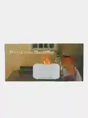 Черный увлажнитель воздуха с эффектом пламени 3в1 (bluetooth колонка, LED-часы, будильник)