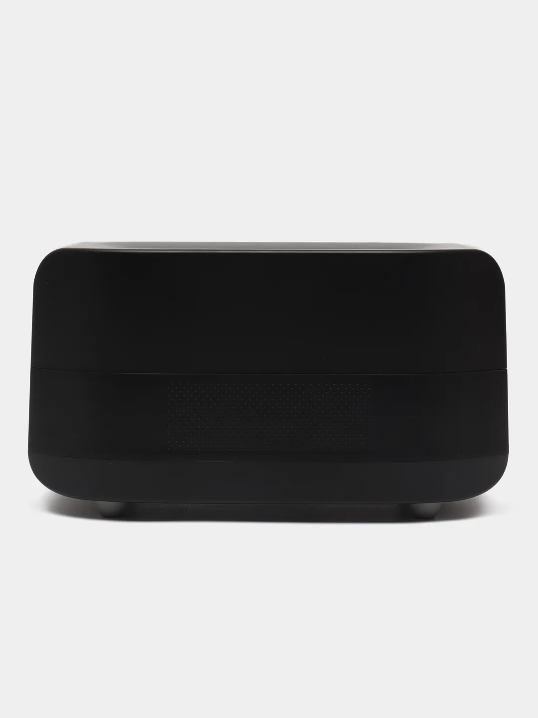 Черный увлажнитель воздуха с эффектом пламени 3в1 (bluetooth колонка, LED-часы, будильник)