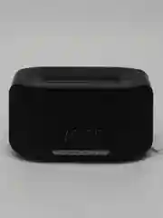 Черный увлажнитель воздуха с эффектом пламени 3в1 (bluetooth колонка, LED-часы, будильник)