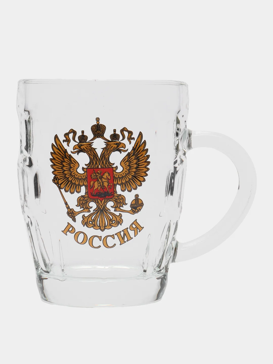 Золотистый хаки набор кружек пивных "Герб России", кружка для пива 2 шт 0,5л