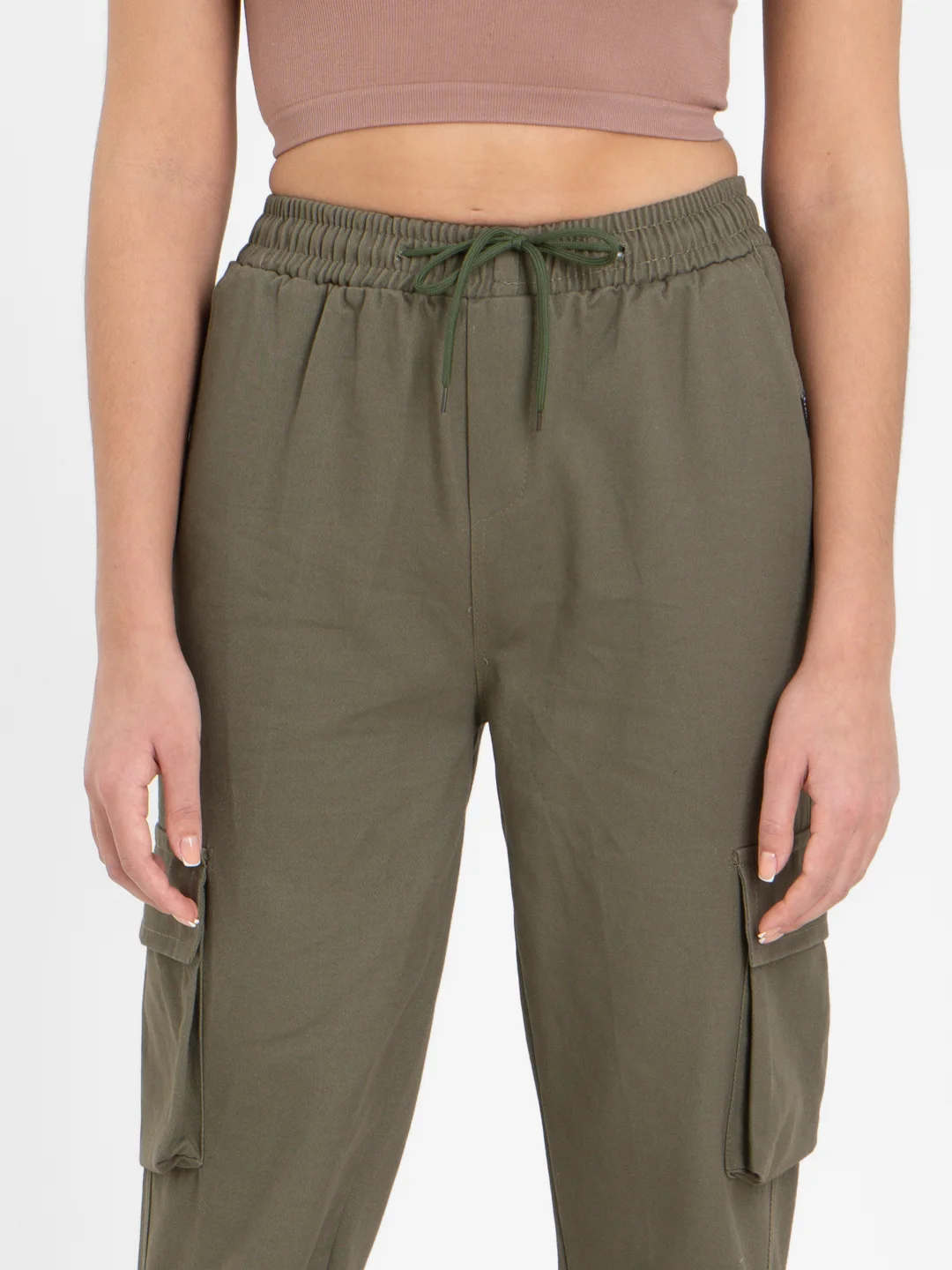 TrendD / Брюки карго хаки Unisex