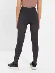 Угольный лосины с начесом