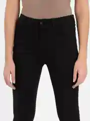 Черный женские джинсы Skinny с высокой посадкой