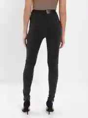 Тёмно-серый женские джинсы Skinny с высокой посадкой