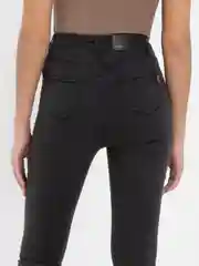 Тёмно-серый женские джинсы Skinny с высокой посадкой
