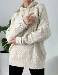 Свитер женский тёплый оверсайз , кофта высокий ворот, oversize однотонный