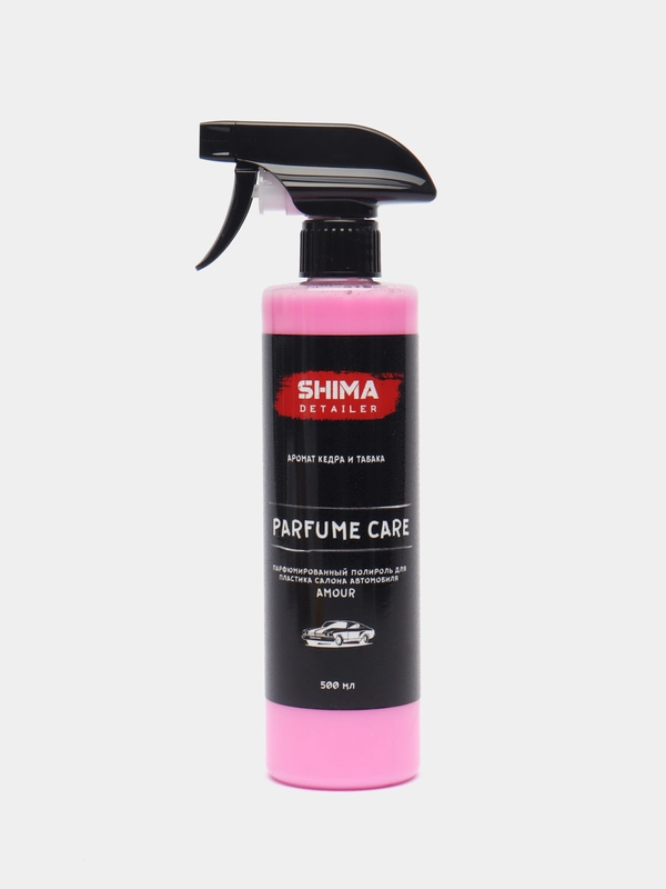 Матовый полироль пластика салона автомобиля SHIMA DETAILER "PARFUME CARE" AMOUR, 500 мл