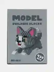 Серый конструктор Hello Kitty, 3D конструктор для мальчиков, девочек, Куроми