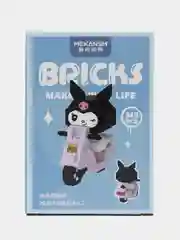 Черный конструктор Hello Kitty, 3D конструктор для мальчиков, девочек, Куроми