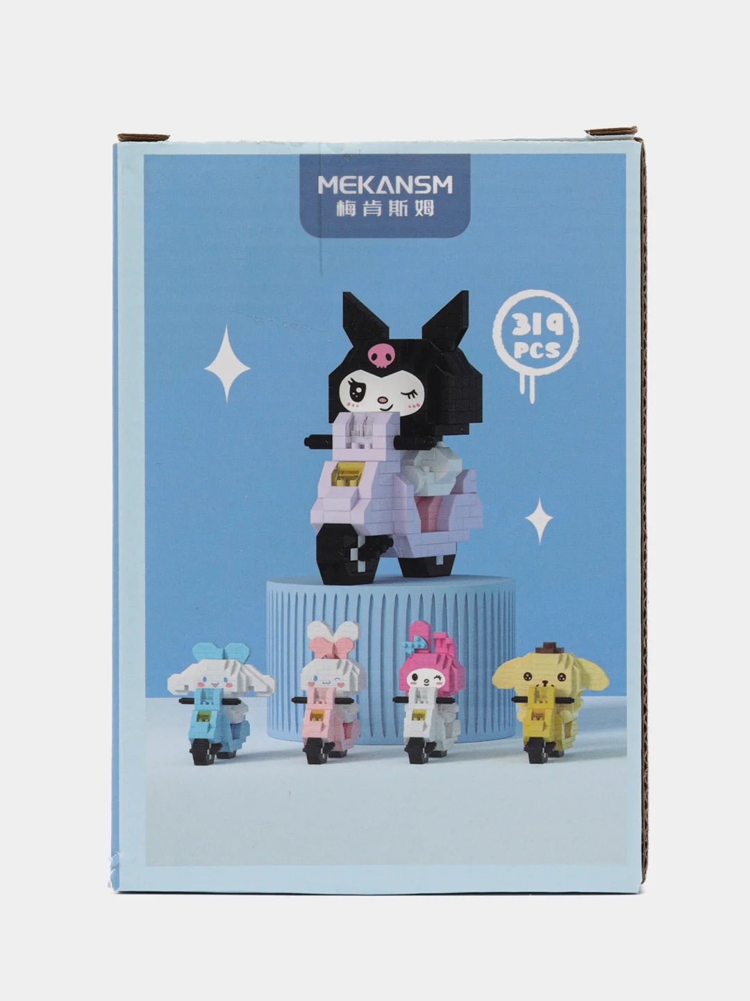 Черный конструктор Hello Kitty, 3D конструктор для мальчиков, девочек, Куроми