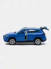 Синий машина HAVAL F7 12 см, Технопарк, открываются передние двери и багажник, металл