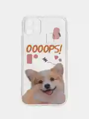 Оранжевый чехол для iPhone 11 12 13 14 Pro Max 7 8 XR X XS Plus с принтом прозрачный коты айфон