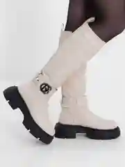 Бежевый сапоги женские, зимние