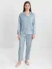 Мятный пижама женская со штанами
