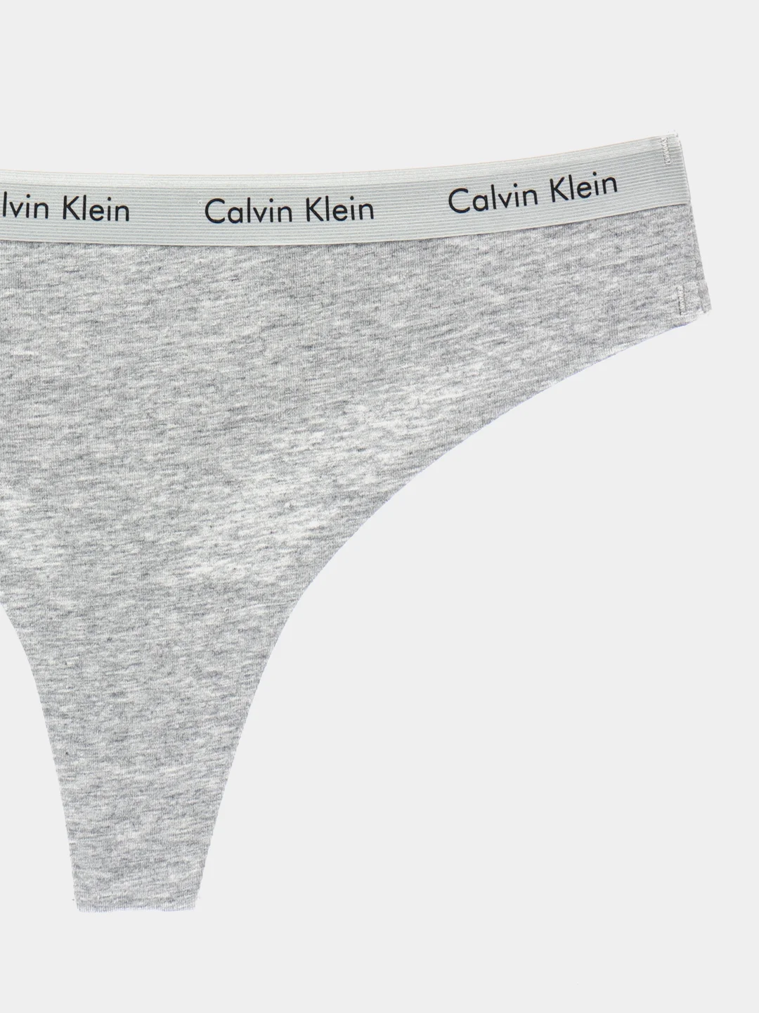 Серый меланж трусы стринги женские бесшовные с надписью "Calvin Clein", хлопок. Много расцветок!