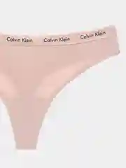 Бежевый трусы стринги женские бесшовные с надписью "Calvin Clein", хлопок. Много расцветок!