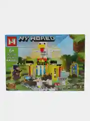 Желтый конструктор MG1136A 298 деталей совместим с Minecraft