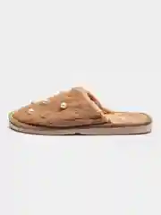 Бежевый тапки женкие