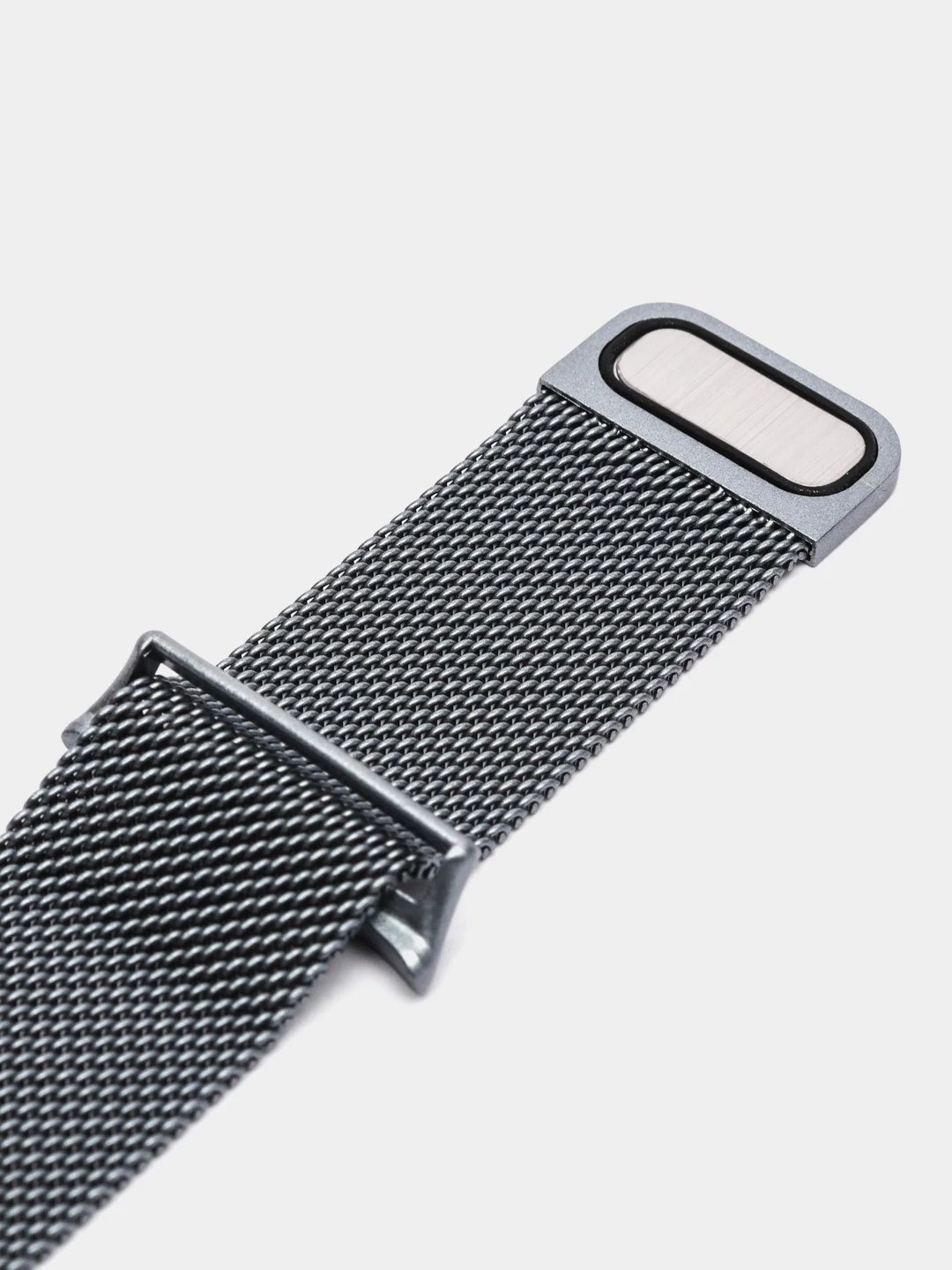 Тёмно-серый металлический ремешок Миланская петля для Xiaomi Mi Band 8 Pro