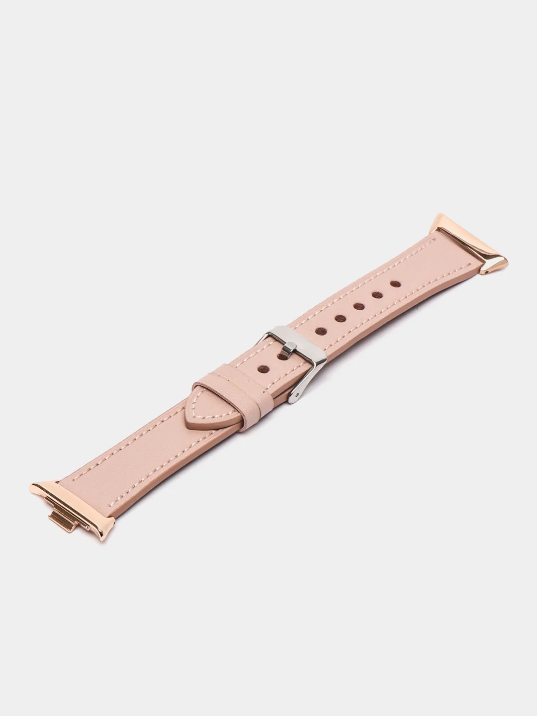 Розовый кожаный ремешок для Xiaomi Mi Band 8 Pro
