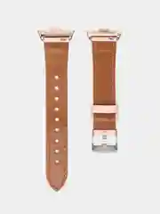Розовый кожаный ремешок для Xiaomi Mi Band 8 Pro